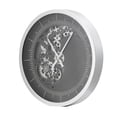 thumbnail image 2 of A&B Home Framed Gear Wall Clock with Unnumbered Marker Lines - Silver, Black Finish, 2 of 5