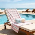 thumbnail image 4 of Dmlowu 63 x 31.5 Inch Oversized Cabana Beach Towels, Fast Dry Super Absorbent Microfiber Beach Blanket, Seaside Vacation Photos Props, Lightweight Compact, 4 of 6