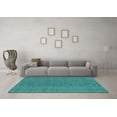 thumbnail image 3 of Ahgly Company Indoor Rectangle Abstract Turquoise Blue Contemporary Area Rugs, 3' x 5', 3 of 4
