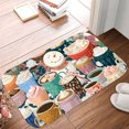 thumbnail image 5 of 1pc Hot Drinks in Festive Cups Absorbent Non-Slip Bathroom Thickened Flannel Rug Decor,Soft,Quick Drying,Suitable For Indoor/outdoor Use,Bathrooms,Bedrooms,Kitchens,Terrace,Laundry Rooms,16"x24", 5 of 9