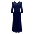 thumbnail image 3 of KaLI_store Formal Dresses Women's Formal Dresses, Chiffon Bridesmaid Dresses, Spaghetti Strap Long Formal Gowns and Evening Dresses Blue,L, 3 of 4