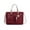 Wine Blush, variant on MKF Collection Julia Vegan Leather Color-Block Women’s Crossbody Satchel Handbag by Mia K. - Wine Blush