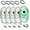 Green, variant on CLIQKWEN Deep Drop Fishing Light - LED Underwater Bait Lure with Flasher for Deep Sea Squid