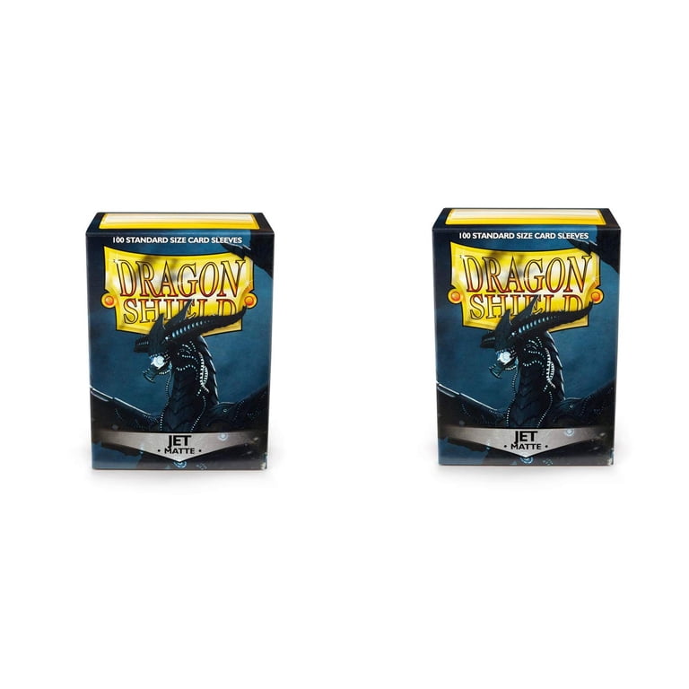 2 Packs Dragon Shield Matte Jet Standard Size 100 ct Card Sleeves Value  Bundle! - Walmart.com
