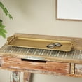 thumbnail image 2 of DecMode 24" x 9" Bronze Metal Brushed Tray with Antique Scrolled Handles, 1-Piece, 2 of 10