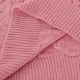thumbnail image 4 of Lovskoo Sweaters for Women Long Sleeve Winter Casual Solid Color V-Neck Knitted Loose Sweater Top Pink, 4 of 5