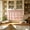 Pink, variant on Yomiee Blue Gingham Lace Kitchen Curtain Tier 39.37 x 19.69 in, Checkered Cafe Curtain with Floral Lace Embroidery & Pom Pom Trim, Farmhouse Rod Pocket Short Curtain for Kitchen, Cafe Window