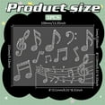 thumbnail image 2 of 5 Sheet Music Notes Rhinestone Iron on Transfers Glitter Music Note Pattern Patches Hotfix Clothes Iron on Patch DIY, 2 of 6