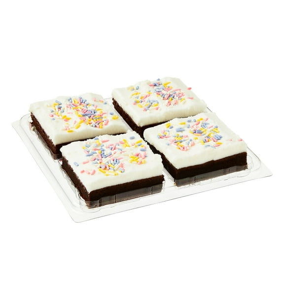 Freshness Guaranteed Cream Cheese Spring Brownies with Sprinkles, 13 oz, 4 Count