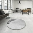 thumbnail image 4 of Ahgly Company Machine Washable Indoor Square Transitional Gunmetal Gray Area Rugs, 3' Square, 4 of 7