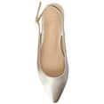 thumbnail image 4 of Journee Womens Sylvia Medium and Wide Width Sling Back Covered Block Heel Pumps, 4 of 9