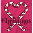 thumbnail image 2 of Cute Christmas Candy Cane Heart Women's Plus Size Graphic Tee Brisco Brands 5X, 2 of 5
