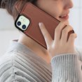 thumbnail image 7 of Tiflook Minimalist Wallet Case For iPhone 12 / iPhone 12 Pro (6.1 inch) Card Holder Slots Magnetic Closure Flip Cover [Brown], 7 of 7