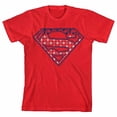 thumbnail image 5 of Superman Star-spangled Logo Boy's Red T-shirt-Medium, 5 of 7