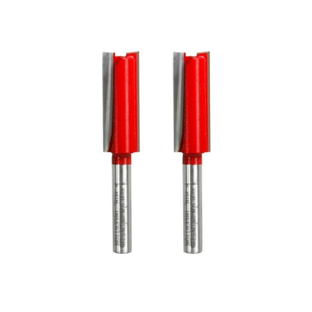 

Freud Genuine 12 (Dia.) X 1-1/4 Double Flute Straight Bit 1/4 Shank 2-Pack # 04-528-2PK