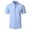 Shirts-Blue, variant on Mens Button Down Shirt Loose Fit Short Sleeve Collared Tops Athletic Solid Color Lightweight Casual Work Office Summer Tops Shirts Purple XXXL