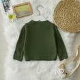 thumbnail image 3 of Actgleam Newborn Girls Cardigan Sweater Long Sleeve Button up Knit Tops,Army Green,9-12Months, 3 of 7