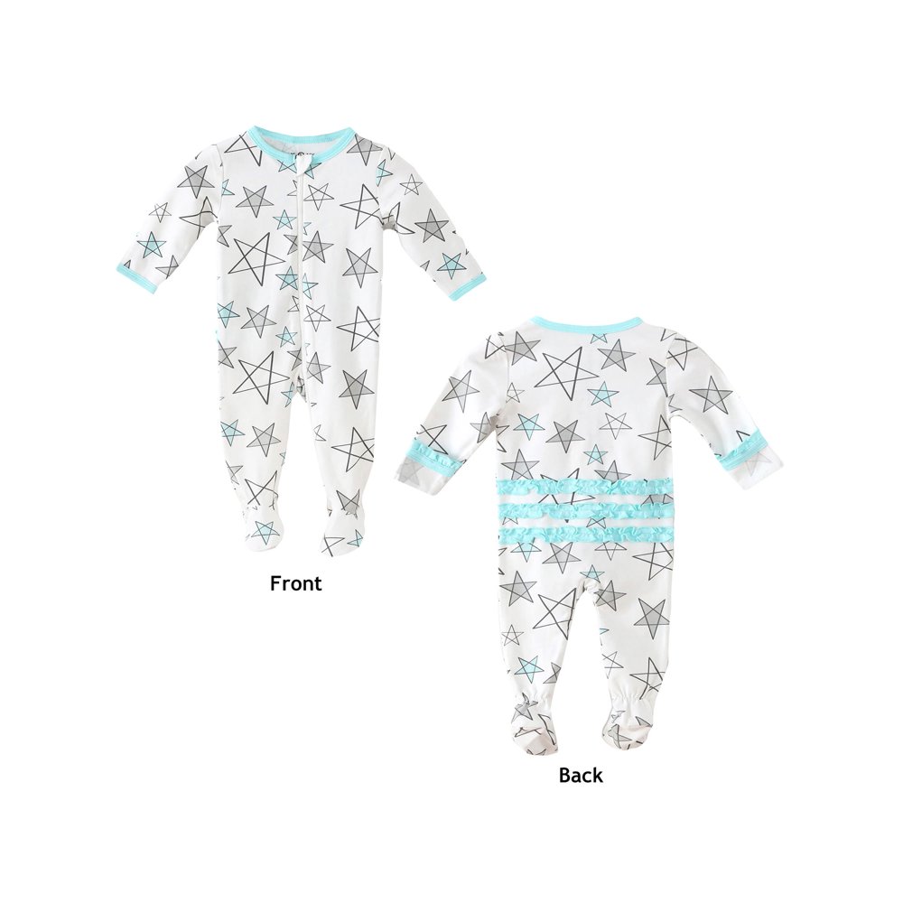 Certified Organic Cotton Baby Sleepwear Footie Pajamas Unisex Soft