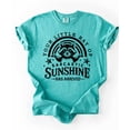 thumbnail image 4 of Your Little Ray of Sarcastic Sunshine Has Arrived Shirt for Women Funny Raccoon Graphic Tee Seafoam Shirt Adult Large, 4 of 4