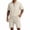 Beige-A#36041BB, variant on Hearthz Men's Tracksuit 2 Piece Quarter Zip Shirt and Shorts Set Men's Short Sleeve Tracksuit Dark Green S