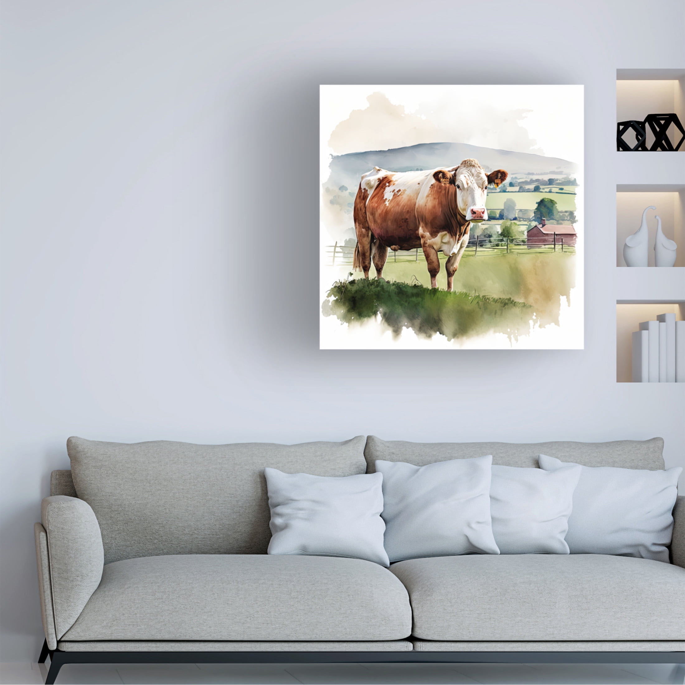 Canvas Wall Art - The Golden Valley 'Herefordshires Finest' Wall Art for Living Room, Bedroom, or Office Décor by Trademark Fine Art - 18 x 18 Inches