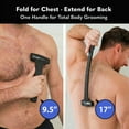 thumbnail image 6 of Bearback Back Shaver for Men, Folding Handle Back Razor with Replaceable Blades, Wet or Dry Body Hair Shaver, 6 of 8