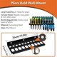 thumbnail image 1 of Wall Mount Wrench Organizer Hand Tool Holder Rail Rack Garage Workshop Hardware Tool Hanger, 1 of 5