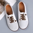thumbnail image 5 of Vedolay Cute Casual Shoes Lightweight Shoes for Women Casual Slip On Deck Shoes,White 7.5, 5 of 5