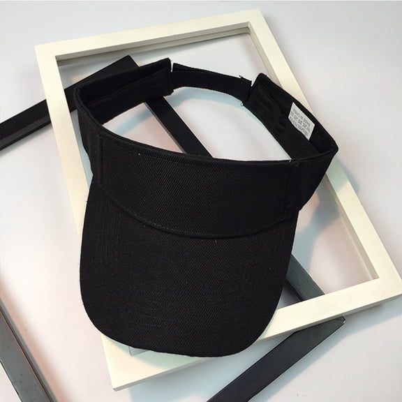 LEKODE visors for women Beach Summer Fishing Hat Sports Sun Visor for Men Women Sports Sun Visor Outdoor Hat Lightweight Packable beach hat Golf Hat Sun Protection Open-top sun hat Black One Size
