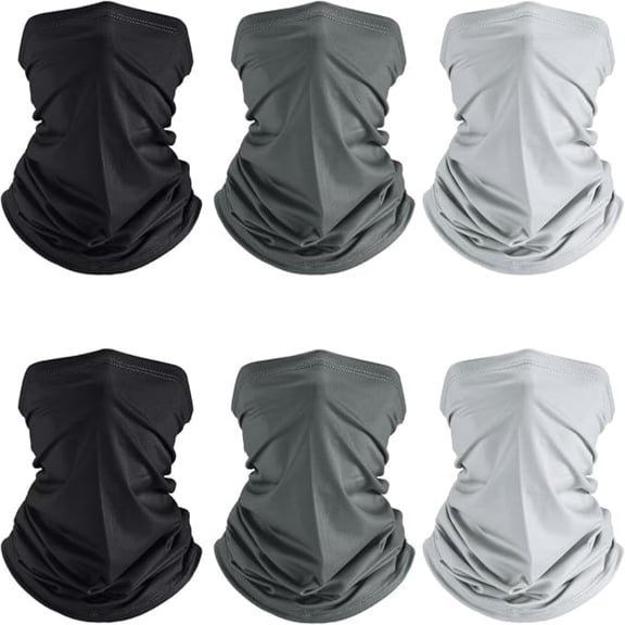 6 Pcs Neck Gaiter Cooling Face Bandana Mask for Men