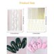 thumbnail image 3 of 12 Sheets Gold Silver Metal Nail Stickers, Metallic Curve Strip Line Nail Decal Self-Adhesive 3D Wave Design DIY Decoration for Women Girls, 3 of 4