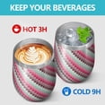 thumbnail image 4 of Modern 12oz Stainless Steel Insulated Wine Tumbler with Lid and Straw – Double Wall Vacuum Mug for Hot & Cold Drinks, 304 Steel Interior, Sweat-Free Design, 4 of 5