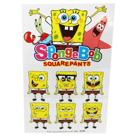 Spongebob Squarepants Decor - Spongebob Squarepants Making Faces Rub-On Decals