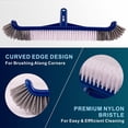 thumbnail image 5 of 100Fens 17.5 Inch Pool Tile Brush Swimming Pool Rubber Floor Brush Heavy Duty Pool Cleaning Brush Suitable For Daily Pool Maintenance, 5 of 6