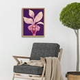 thumbnail image 2 of Purple Orchid Plum Pink Art Print Framed Poster Wall Decor 12x16 inch, 2 of 5