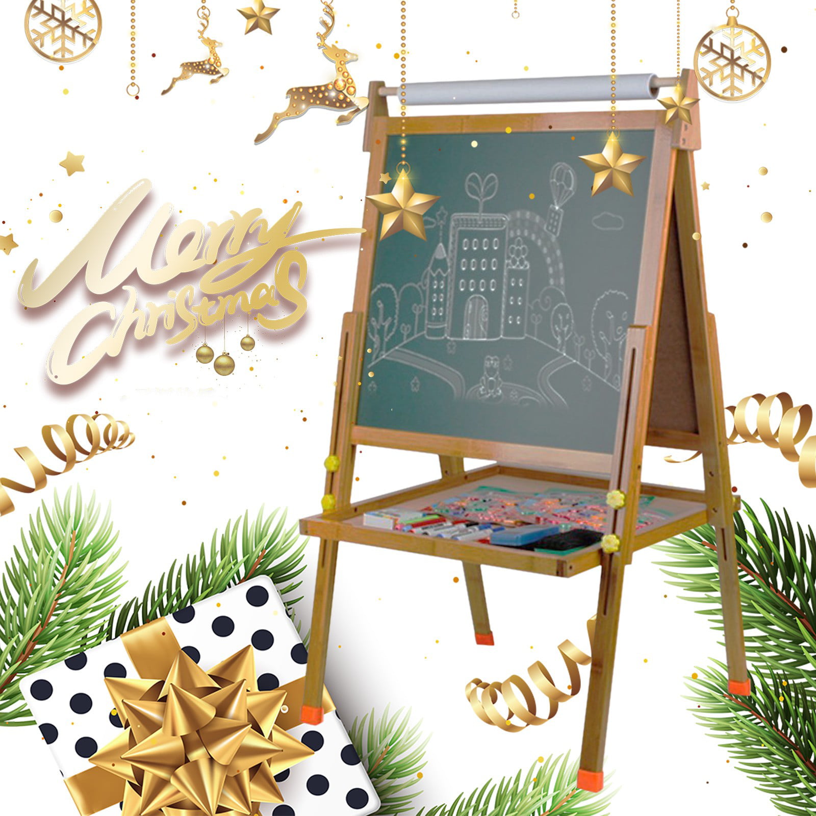 Details about   ❤ Children Bracket Type Double-sided Lifting Graffiti And Painting Drawing Board 