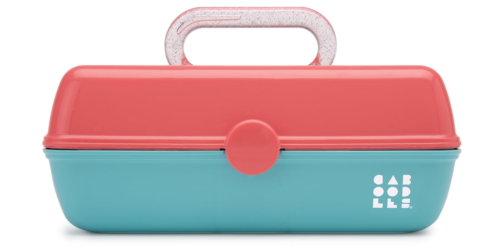 Caboodles Pretty in Petite Classic Cosmetic Case, Coral and Mint