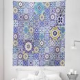 thumbnail image 1 of Blue Tapestry, Rich Pattern of Moroccan Tiles Patchwork Style Pattern Oriental, Fabric Wall Hanging Decor for Bedroom Living Room Dorm, 5 Sizes, Multicolor, by Ambesonne, 1 of 1