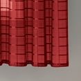 thumbnail image 5 of VCNY Home Lisa Burgundy Solid Plaid Rod Rocket Light-Filtering Curtain Panel, 55" x 63", 5 of 5