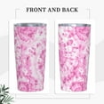 thumbnail image 3 of Pink Dye Seamless Pattern Tumbler Travel Coffee Mug With Flip Lid 20 Oz Insulated Tumbler Cup Gift For Father Mother Friend Birthday, 3 of 6