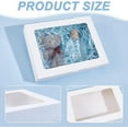 thumbnail image 5 of 20 Pcs Paper Boxes with Window Treat Boxes 9.45x7.28x1.77 Inch Bakery Boxes with PVC Visible Window Gift Packaging Boxes for Wedding Gift Soap Cookies and Party White, 5 of 9
