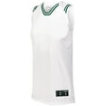 thumbnail image 2 of Holloway Sportswear XL Boys RETRO BASKETBALL SHORTS White/Forest 224277, 2 of 6