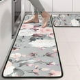 thumbnail image 2 of Kitchen Rugs Sets Of 2,Pioneer Flower Floral Print Pattern Anti Fatigue Kitchen Mat Rugs Non Slip Washable,Decorative Kitchen Floor Mats for Kitchen,Sink,Laundry,17"x47"+17"x47", 2 of 5