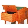 TRIXIE natura Chicken Coop Peaked Roof 2Story with Integrated Outdoor