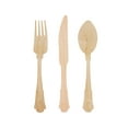 thumbnail image 1 of BambooMN Elegant Disposable Fork, Knife, Spoon Set, 100 Pieces, 1 of 2
