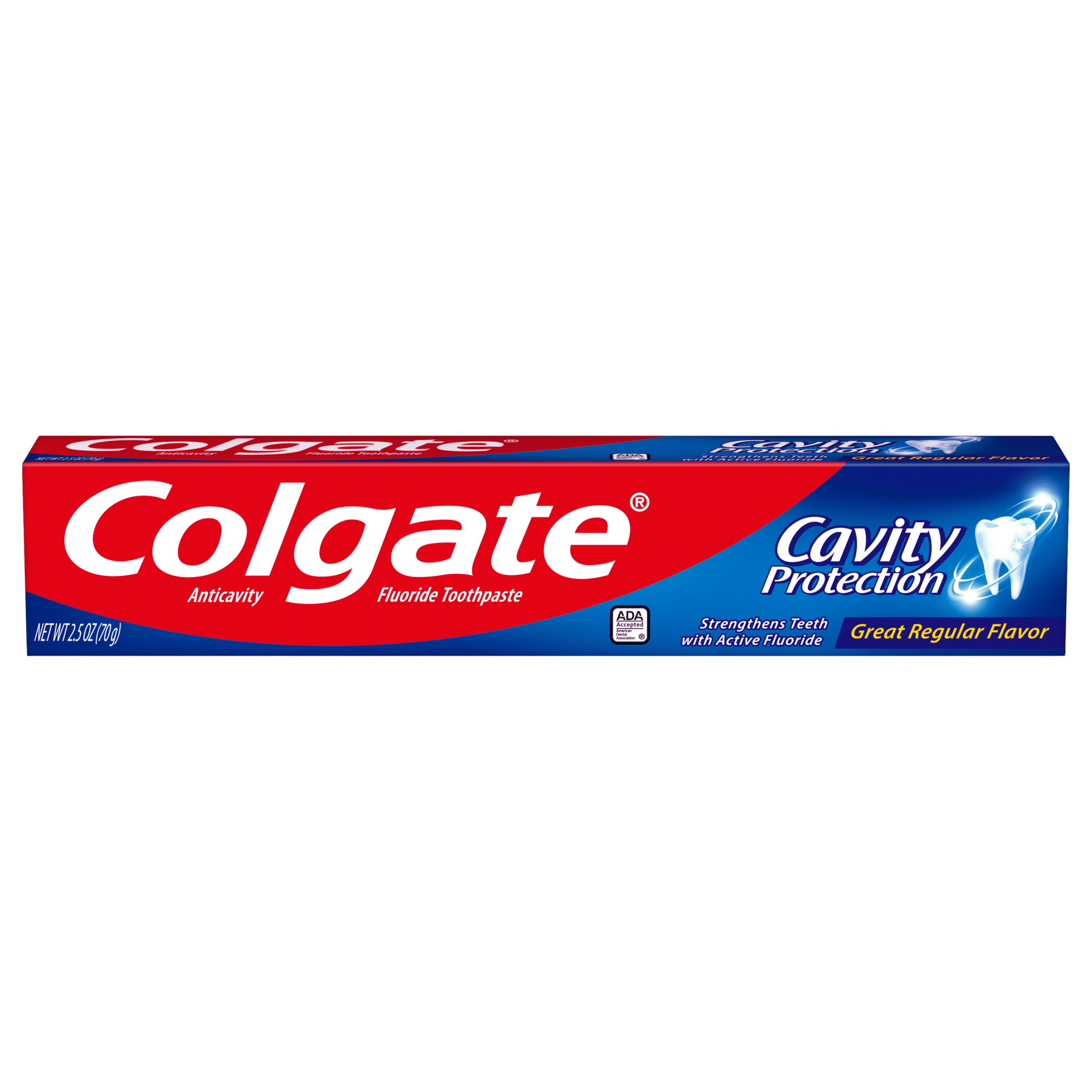Colgate Cavity Protection Toothpaste with Fluoride, Minty Great Regular Flavor, 2.5 oz Tube