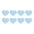 thumbnail image 1 of Uxcell 8Pack Parche de Corazón Termoadhesivo, Parche Bordado de Corazón de 40 mm en Azul Claro, 1 of 7