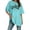 Mint Green, variant on Women's Oversized T Shirts V Neck Striped Tees Summer Half Sleeve Casual Comfy Cozy Tunic Tops Plus Size Spandex Tee Casual Shirts Women Women Casual Shirts Summer Short Women Womens Bulk Shirts Women