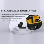 WT2 Edge/W3 Translator Device-Bidirection Simultaneous Translation, Translator Earbuds with 40 Languages, Offline Translator, Fast Reaction with Revolutionary Al Tech (Offline Version)(White)