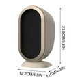 thumbnail image 3 of Kyusrd Small Space Heater For Indoor Use Ceramic Space Heater Portable Heaters Fan For Office Bedroom With Thermostat 1200W, 3 of 3